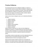 Práctica reflexiva Orientación semestre 1