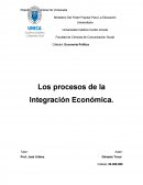 Procesos de integración económica.