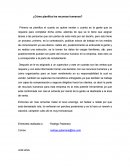 ¿Cómo planifica los recursos humanos?