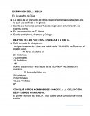 Definición de la biblia