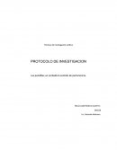 PROTOCOLO DE INVESTIGACION. Las pandillas un verdadero sentido de pertenencia.