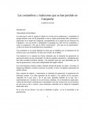 Las costumbres y tradiciones que se han perdido en Campeche