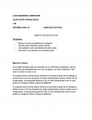 INFORME HORA 20 .CIENCIAS POLITICAS DEBATE PROCESO DE PAZ