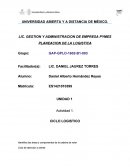 ¿Qué actividades pertenecen a la cadena logística?