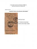 Reporte de lectura “Lazarillo de Tormes y de sus fortunas y adversidades”