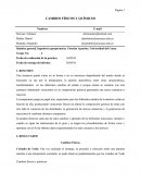 CAMBIOS FÍSICOS Y QUÍMICOS.