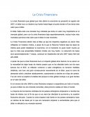La crisis financiera.