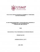 SECCIÓN DE PREGRADO EL SECTOR MICROFINANCIERO Y SU RELACIÓN CON EL DESARROLLO ECONÓMICO DE LAS CAJAS MUNICIPALES