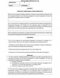 LECCIÓN 2. OBJETIVOS, COMPETENCIAS Y BASES JURÍDICAS. Página 1