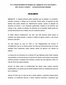 Responsabilidad del abogado por negligencia, error inexcusable