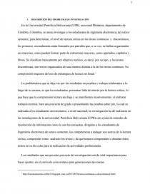 Descripción de problema de investigación. Página 1