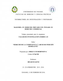 MAESTRÍA EN DERECHO PRIVADO CON ÉNFASIS EN DERECHO COMERCIAL.. Página 1