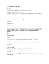 PALABRAS DESCONOCIDAS ACEZAR. Página 1