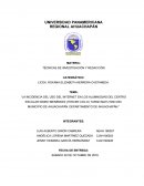 TÉCNICAS DE INVESTIGACIÓN Y REDACCIÓN.