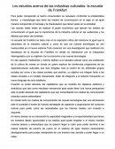 Los estudios acerca de las industrias culturales: la escuela de Frankfurt