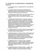 Introduccion a la administracion y antecedentes historicos.