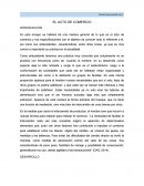 EL ACTO DE COMERCIO.
