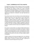 TALLER Y CONFERENCIAS DEL DÍA DEL MAESTRO.