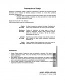 Presentación del Trabajo Derivado de la investigación, análisis y síntesis de la información, el documento que se genere servirá de fundamento para la realización de diferentes proyectos de inversión, en el ramo físico (carreteras, ferrocarriles,