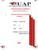Analisis de Informes de Sustentabilidad en Las Bambas