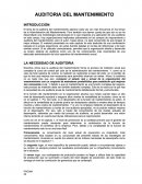 AUDITORIA DEL MANTENIMIENTO