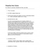 Reseña Aire Dulce .