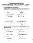Actividad de adquisición Matematicas 3