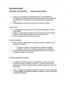NEOLIBERALISMO.CONTROL DE LECTURA. Cuevas Castro Andrea