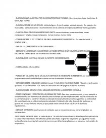 CLAIFICACION LA CARRETERA POR SUS CARACTERISTICAS TECNICAS. Página 1
