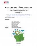 CAMPAÑA DE SENSIBILIZACIÓN AMBIENTAL “UCV Y SEGAT UNIENDO ESFUERZOS PARA MEJORAR LA CALIDAD AMBIENTAL DE TRUJILLO JUNIO DEL 2016”