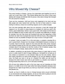 Who Moved My Cheese? Ensayo en ingles.