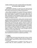Análisis estilístico del cuento "Nuestra Señora de Nequetejé", de Fco. González Rojas.