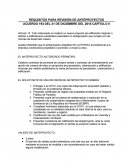 REQUISITOS PARA REVISIÓN DE ANTEPROYECTOS