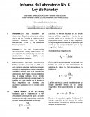 LEYES DE FARADAY. Informe de Laboratorio