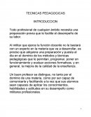 Tecnicas pedagogicas.