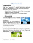 Filosofia de mi Vida.