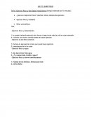 Ejercicio físico y las etapas madurativas (tiempo estimado de 15 minutos)