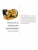 Calculo de potencia de un motor marino.