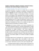 Elementos, obligación, derechos y formas de iniciar y terminación del contrato de seguro conforme a la ley.