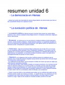 La democracia en Atenas.