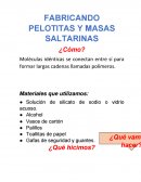 FABRICANDO PELOTITAS Y MASAS SALTARINAS.