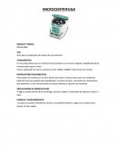 Trabajos de laboratorios. MICROCENTRIFUGA