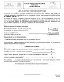 Acta de entrega-recepción de servicios