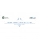TAREA 1, SEMANA 1: TABLAS DESCRIPTIVAS