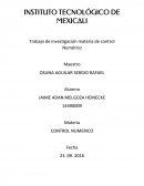 Tema- Trabajo de investigación materia de control Numérico