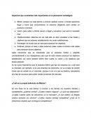 Aspectos importantes planeación estrategíca.