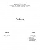 La ansiedad en resumidas cuenta es una condición que varía en una persona y que se asemeja en un estado de conmocón que se adapta en una persona