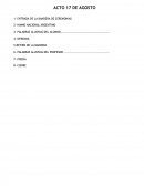 LAS Glosas para Acto 17 de agosto