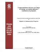 Comportamientos incívicos en el lugar de trabajo: un estudio aplicado a estudiantes de postgrado