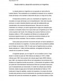 Deuda externa y desarrollo económico en Argentina